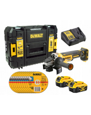 DEWALT SZLIFIERKA KĄTOWA DCG405P2 125mm 18V + TARCZE DT42340Z 10SZT