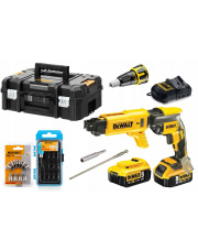 DEWALT WKRĘTARKA 18V DO PŁYT G-K DCF620P2K + BITY SMART365