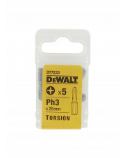 DEWALT KOŃCÓWKI TORSION PH3 25MM 5SZT DT7233