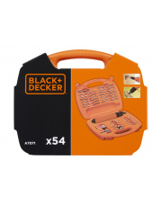 BLACK+DECKER WKRĘTAK AKUMULATOROWY 3NM + ZESTAW NASADEK BITÓW 54 CZĘŚCI A7071