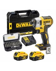 DEWALT ZAKRĘTARKA UDAROWA DCF887P2 2X5AH + BITY DEWALT DT7944TS