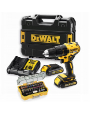 DEWALT WIERTARKO-WKRĘTARKA DCD777S2T 65NM + BITY DT7944TS