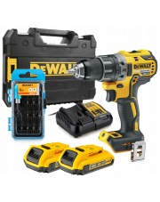 DEWALT WIERTARKO WKRĘTARKA DCD796D2 2X2AH + BITY SMART365