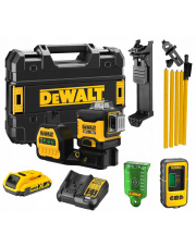 DEWALT LASER 360° DCE089D1G18 + DETEKTOR + TYCZKA