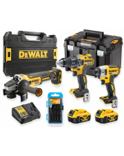 DEWALT ZESTAW COMBO DCD791 + DCF887 + DCG405 2x5AH + BITY SMART365