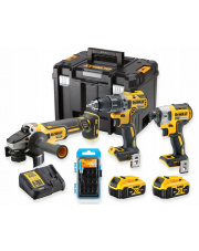 DEWALT ZESTAW COMBO DCD791 + DCF887 + DCG405 2XAKU + BITY SMART365