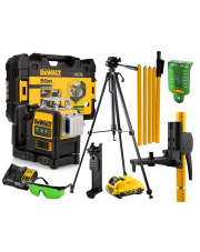DEWALT POZIOMICA LASEROWA DCE089D1G STATYW TYCZKA