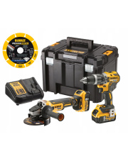 DEWALT ZESTAW DCD796P2 + DCG405 DCK2080P2T +TARCZA