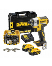 DEWALT ZAKRĘTARKA UDAROWA DCF887P2 2X5AH + BITY DEWALT DT71522