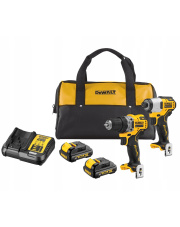 DEWALT ZESTAW 12V WKRĘTARKA + ZAKRĘTARKA DCK2110C2