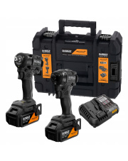 DEWALT ZESTAW XR 18V ZAKRĘTARKA KLUCZ UDAROWY 2X5AH DCK2224MP2T